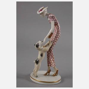 Metzler & Ortloff Dame mit Hund