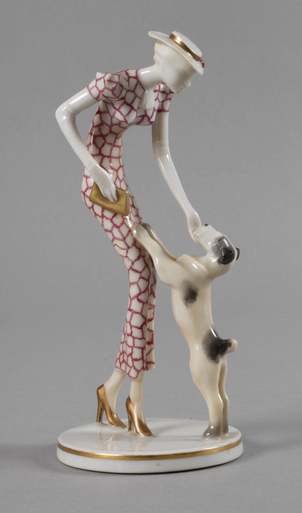 Metzler & Ortloff Dame mit Hund