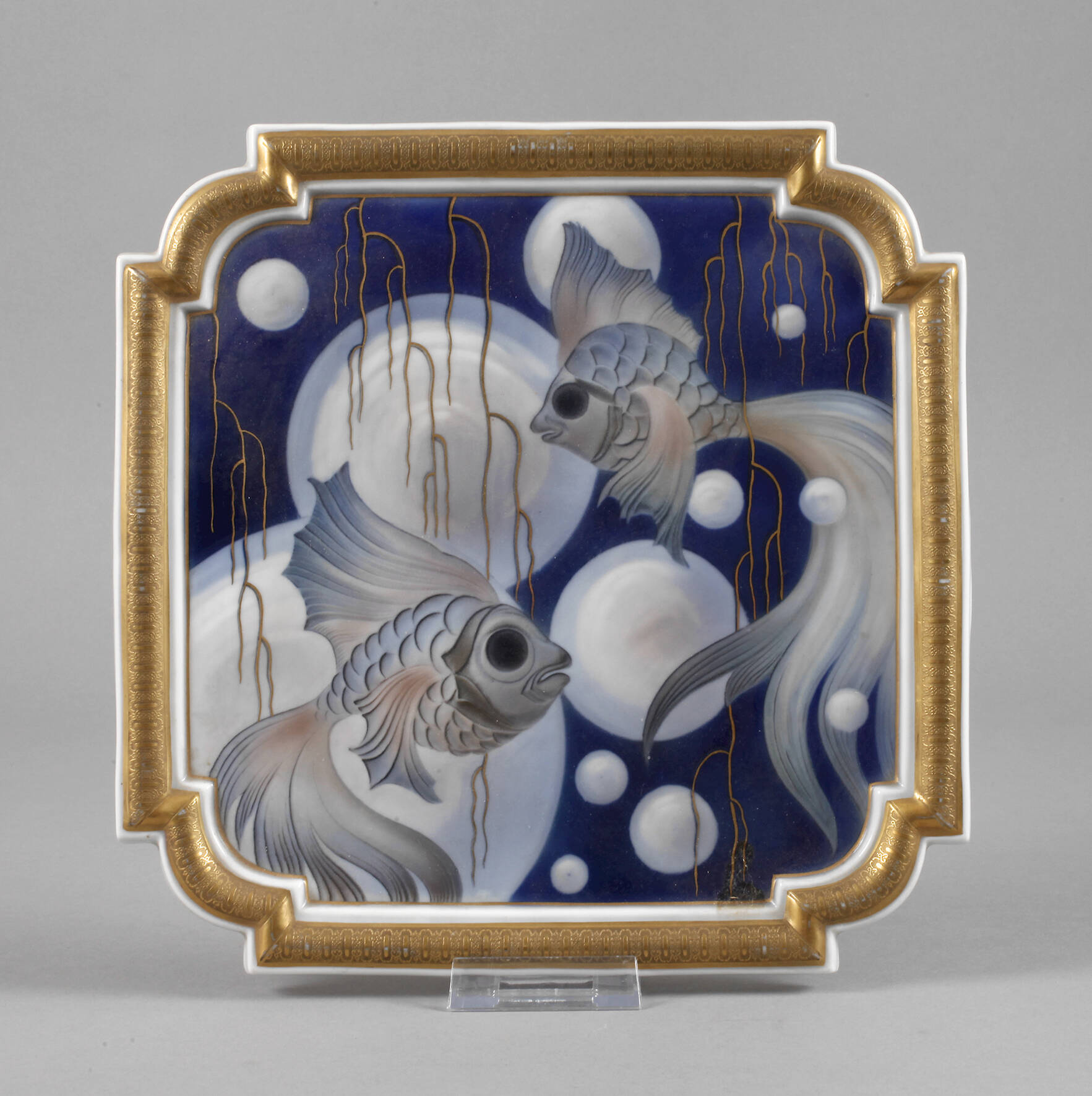 Rosenthal Wandplatte mit Fischmotiv