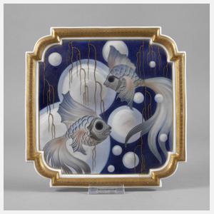 Rosenthal Wandplatte mit Fischmotiv