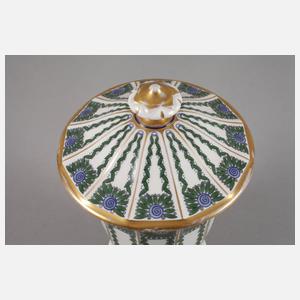 Tettau Deckelvase Art déco