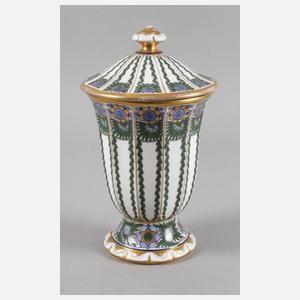 Tettau Deckelvase Art déco