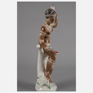 Volkstedt Afrikanerin mit Krug