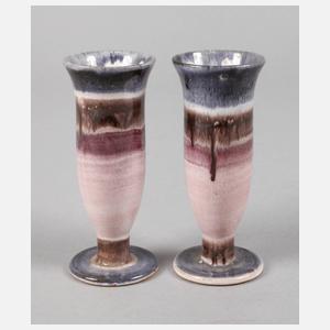 Velten-Vordamm zwei kleine Fußvasen