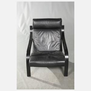 Paar Sessel mit Ottomanen