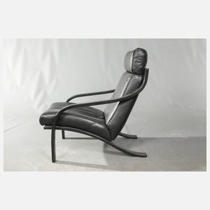 Paar Sessel mit Ottomanen