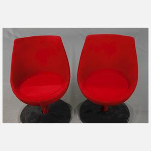 Paar Cocktailsessel Pierre Guariche "Polaris"