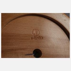 Zwei Holzkerzenleuchter