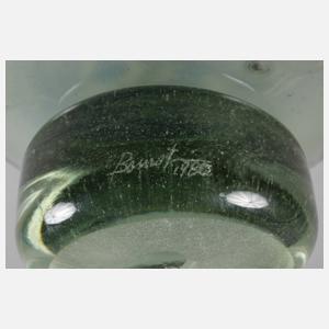 Vase Studioglas mit eingeschmolzenem Gesicht