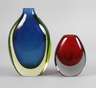 Zwei Vasen Vetreria Gino Cenedese