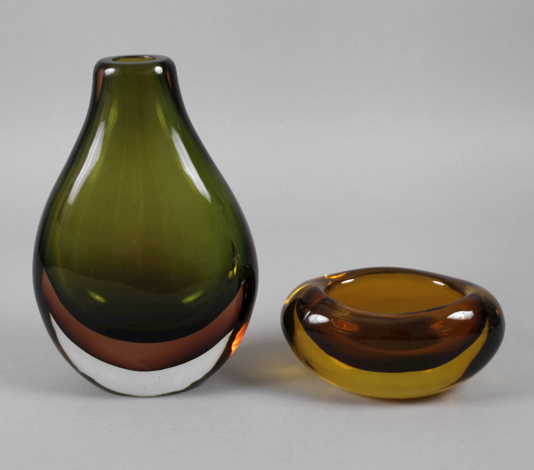 Seguso Vetri d´Arte Vase und Schale