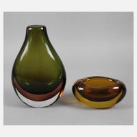 Seguso Vetri d´Arte Vase und Schale111