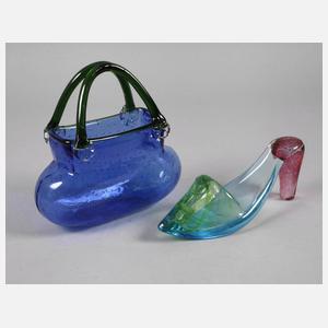 Murano Schuh und Handtasche