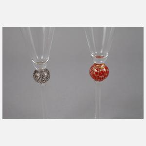 Gino Cenedese & Filio sieben Mustergläser