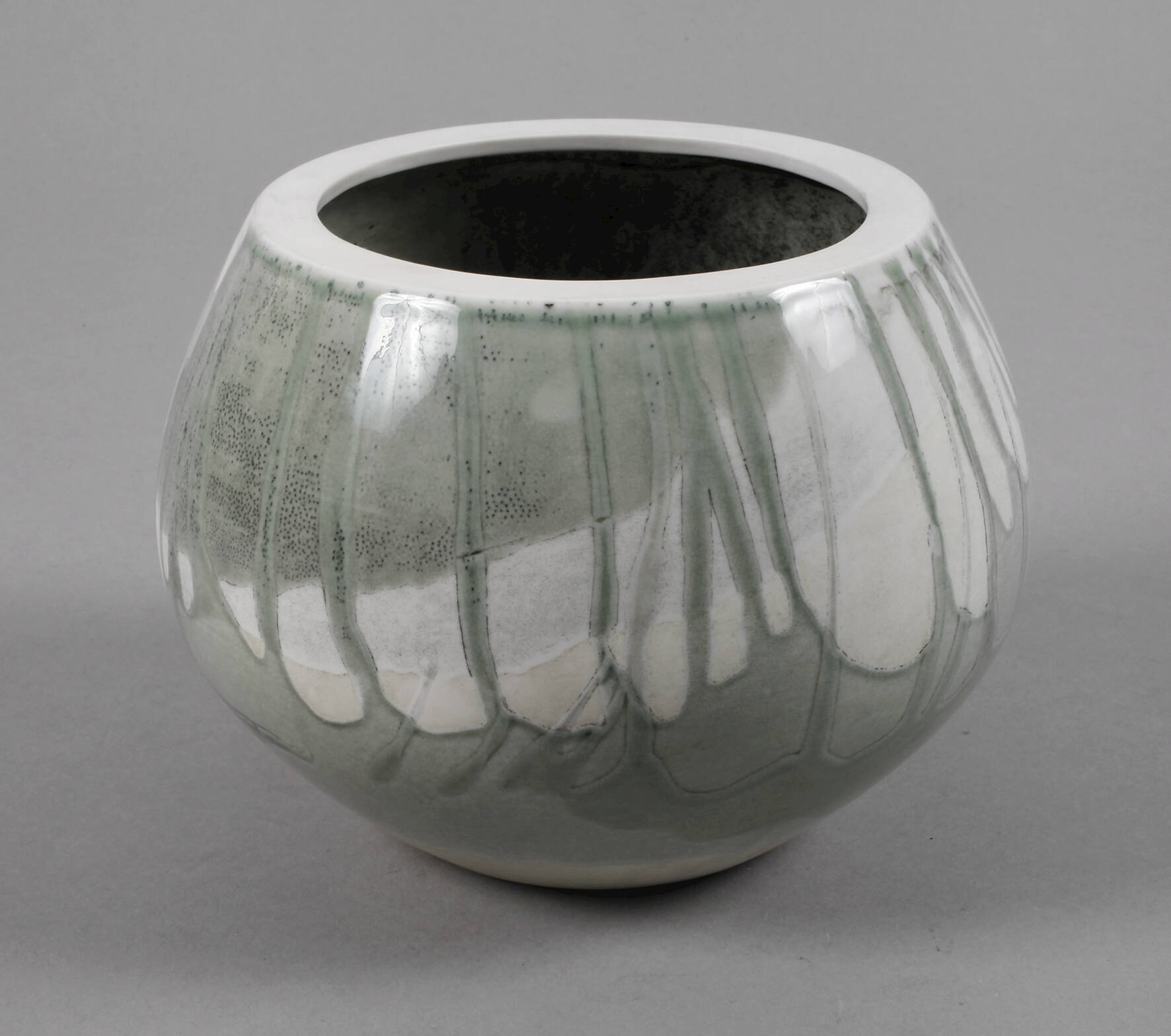 Meissen Unikat-Vase mit Laufglasur
