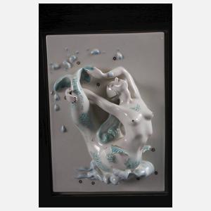 Volkstedt zwei allegorische Wandreliefs