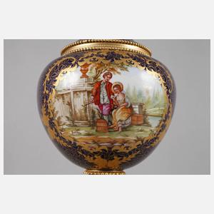 Frankreich große Prunkvase mit Montur