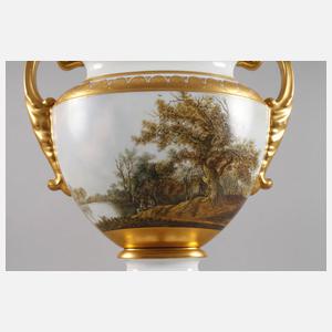 Hutschenreuther große Prunkvase mit Landschaftsmalerei