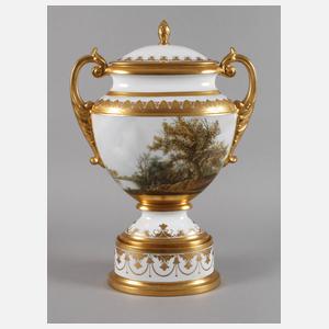 Hutschenreuther große Prunkvase mit Landschaftsmalerei