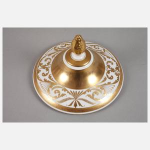 Prunk-Deckelvase mit Vedutenmalerei