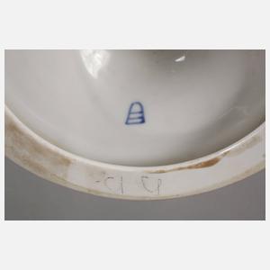 Prunk-Deckelvase mit Vedutenmalerei