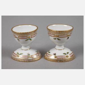 Royal Copenhagen Paar Eierbecher "Flora Danica"
