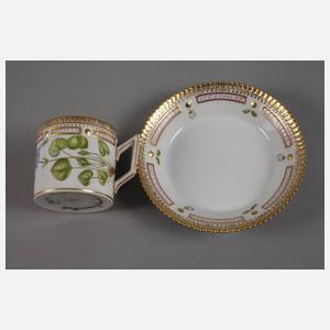 Royal Copenhagen Mokkagedeck "Flora Danica"