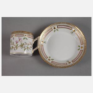 Royal Copenhagen Mokkagedeck "Flora Danica"