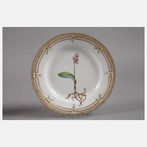 Royal Copenhagen Paar Brotteller "Flora Danica"