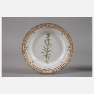 Royal Copenhagen Paar Brotteller "Flora Danica"