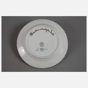 Royal Copenhagen Paar Brotteller "Flora Danica"