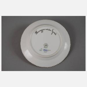 Royal Copenhagen Paar Brotteller "Flora Danica"