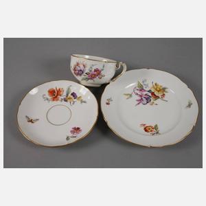 KPM Berlin Teegedeck "Blumen mit Insekten"