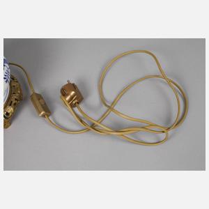 Meissen Petroleumlampe Zwiebelmuster