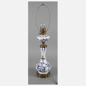 Meissen Petroleumlampe Zwiebelmuster