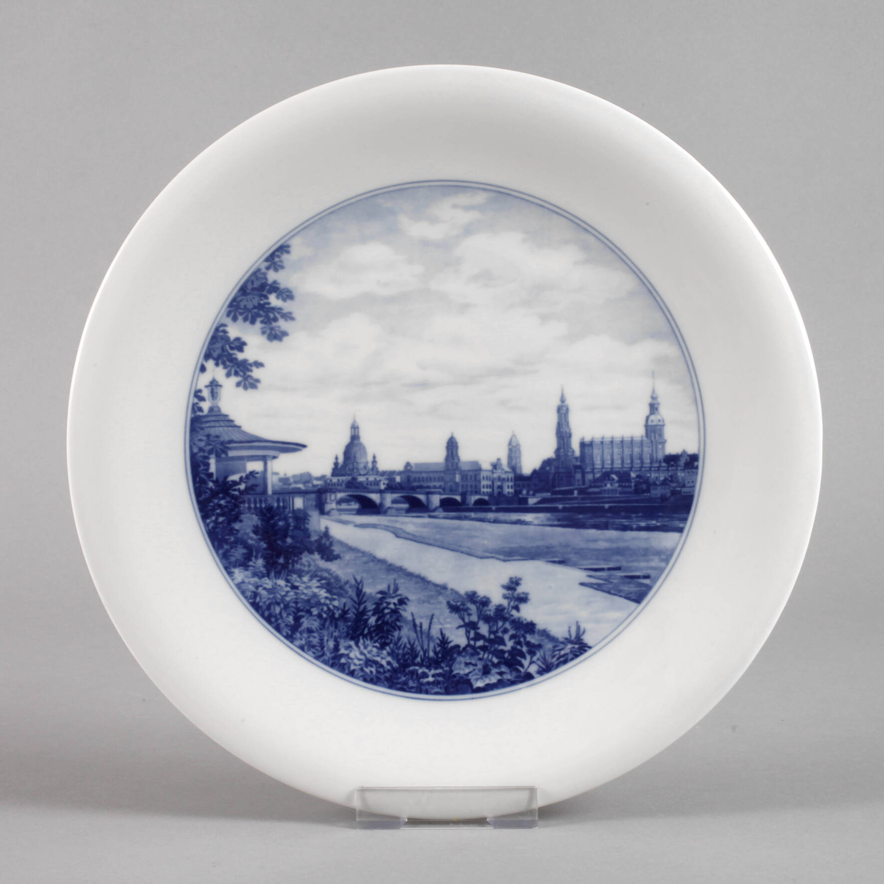 Meissen Ansichtenteller Dresden