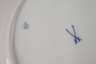 Meissen sechs Speiseteller "Blaue Blume mit Goldgräsern"