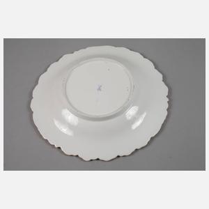 Meissen Prunkschale mit blauem Fond