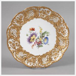 Meissen Prunkteller "Blumenbukett"