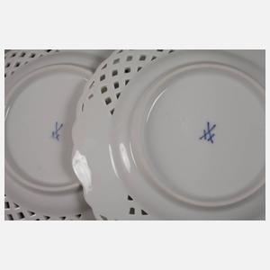 Meissen Konvolut mit Blumenmalerei