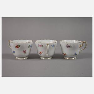 Meissen Kaffeeservice Streublümchendekor