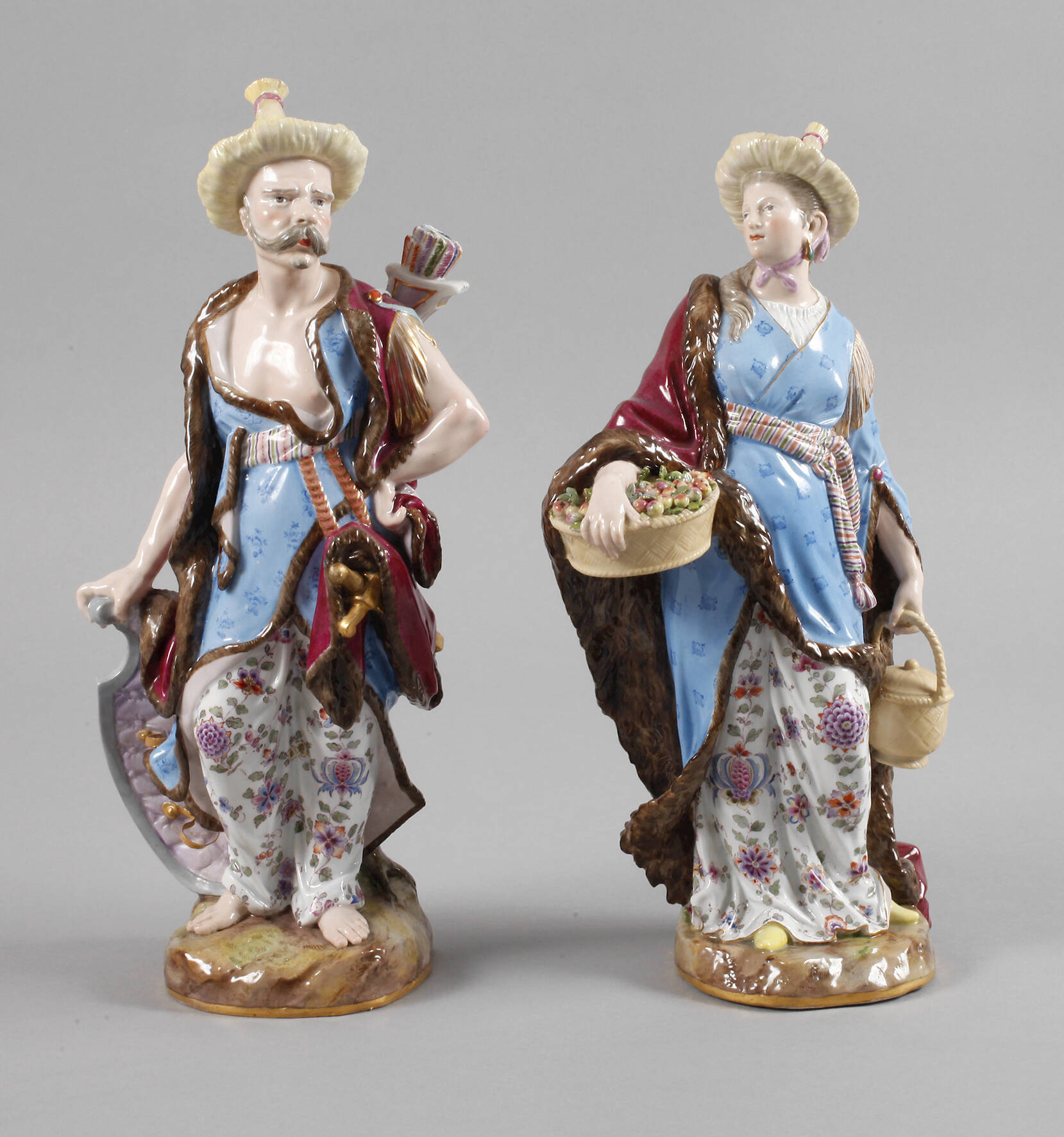 Meissen Paar Volkstypenfiguren