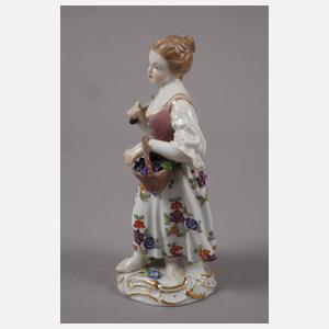 Meissen "Gärtnerkind mit Weinkorb"