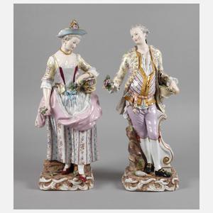 Meissen Paar große Gärtnerfiguren