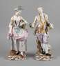 Meissen Paar große Gärtnerfiguren