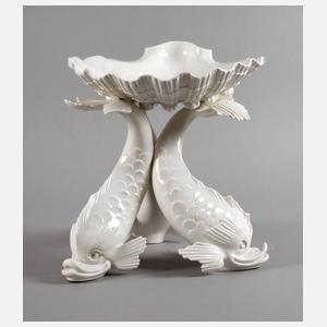 Nymphenburg "Drei Delfine mit Muschel"