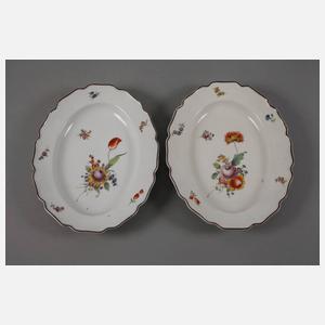 Nymphenburg Restservice mit Blumenmalerei