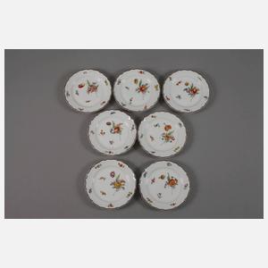 Nymphenburg Restservice mit Blumenmalerei