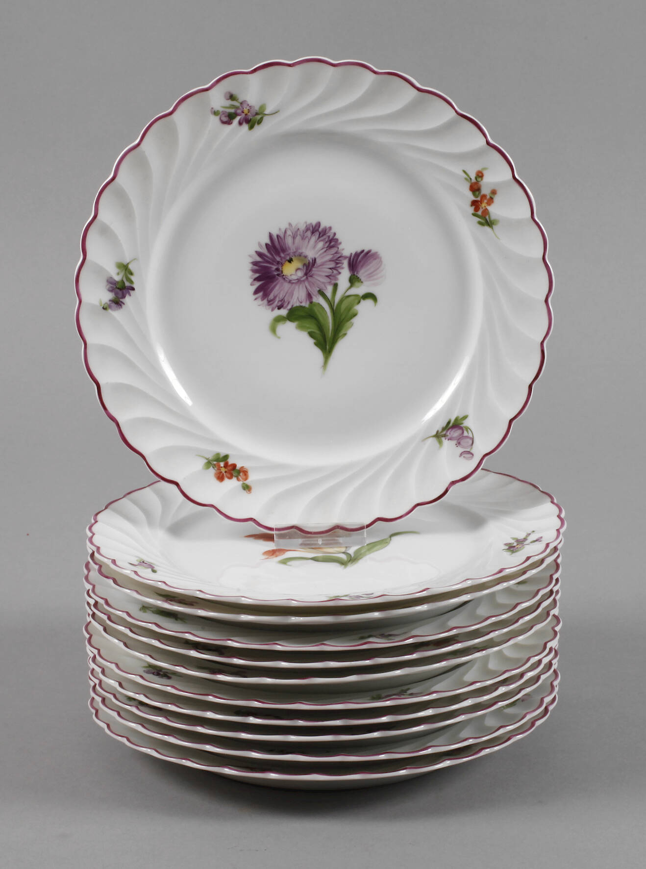 Nymphenburg elf Kuchenteller