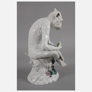 Potschappel Affe mit Apfel